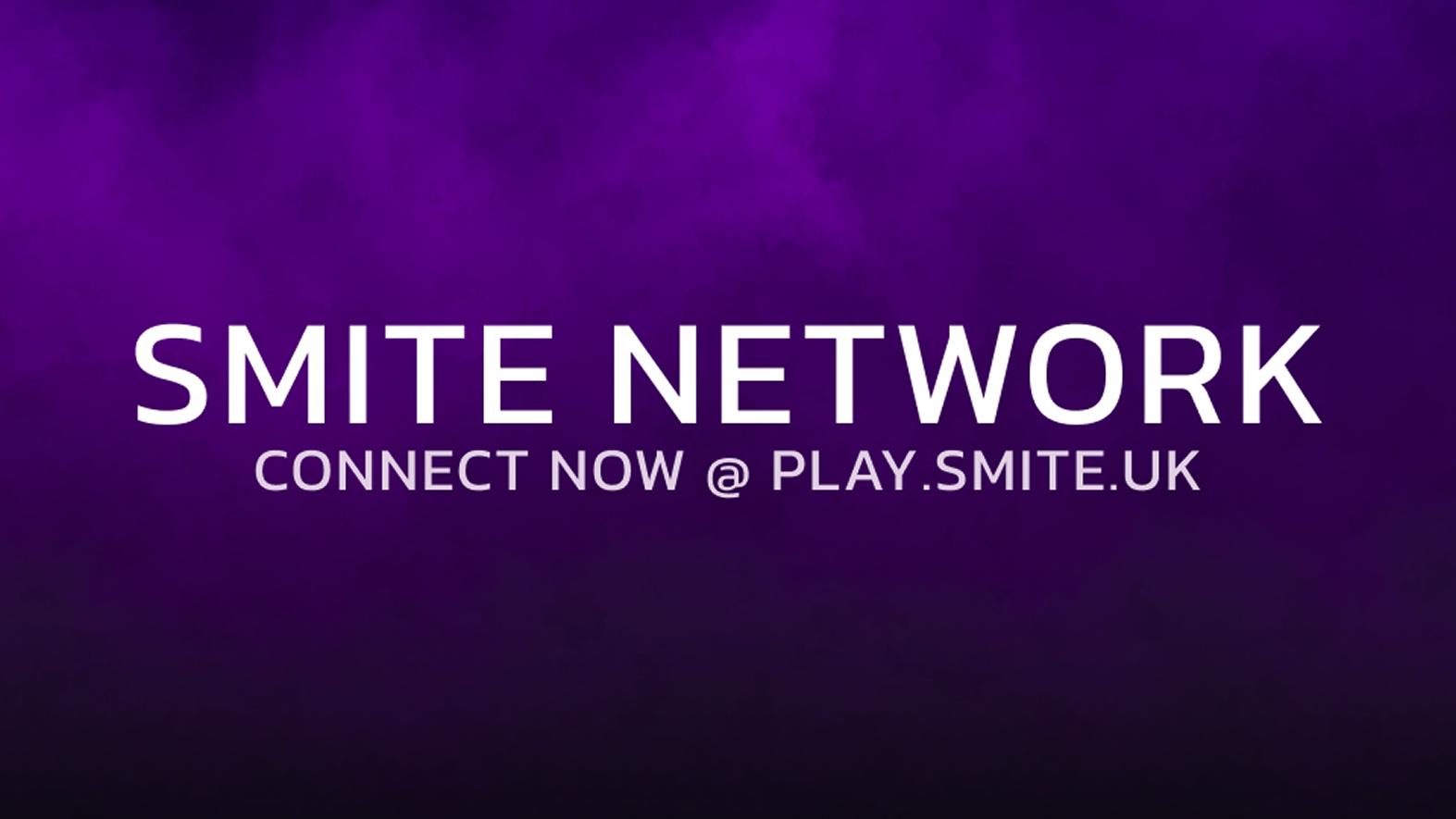 Discovery splash banner for Smite Network Discord server