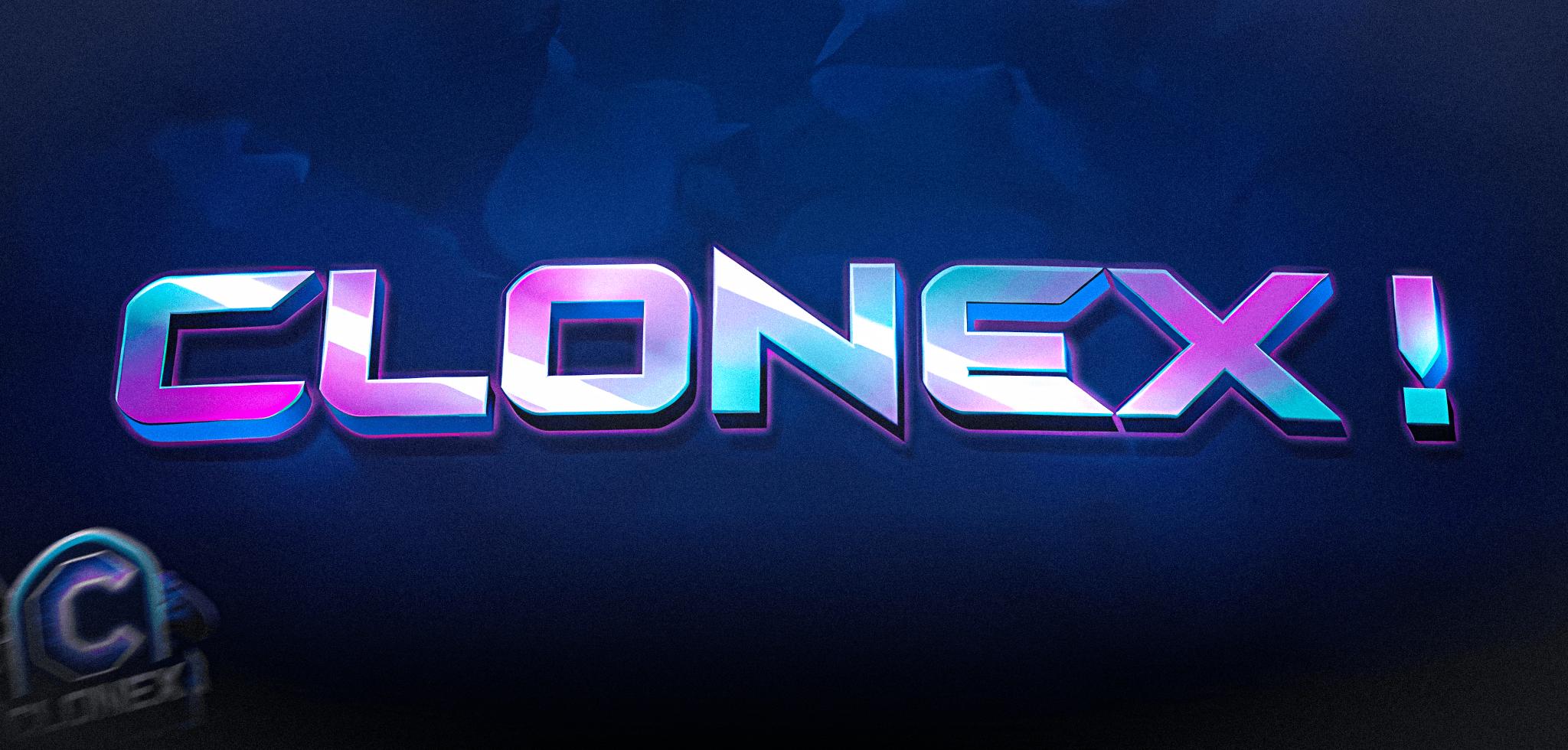 Discovery splash banner for Clonex ! Discord server
