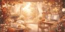 Discovery splash banner for ☕ The Corner Café | Community Server Discord server