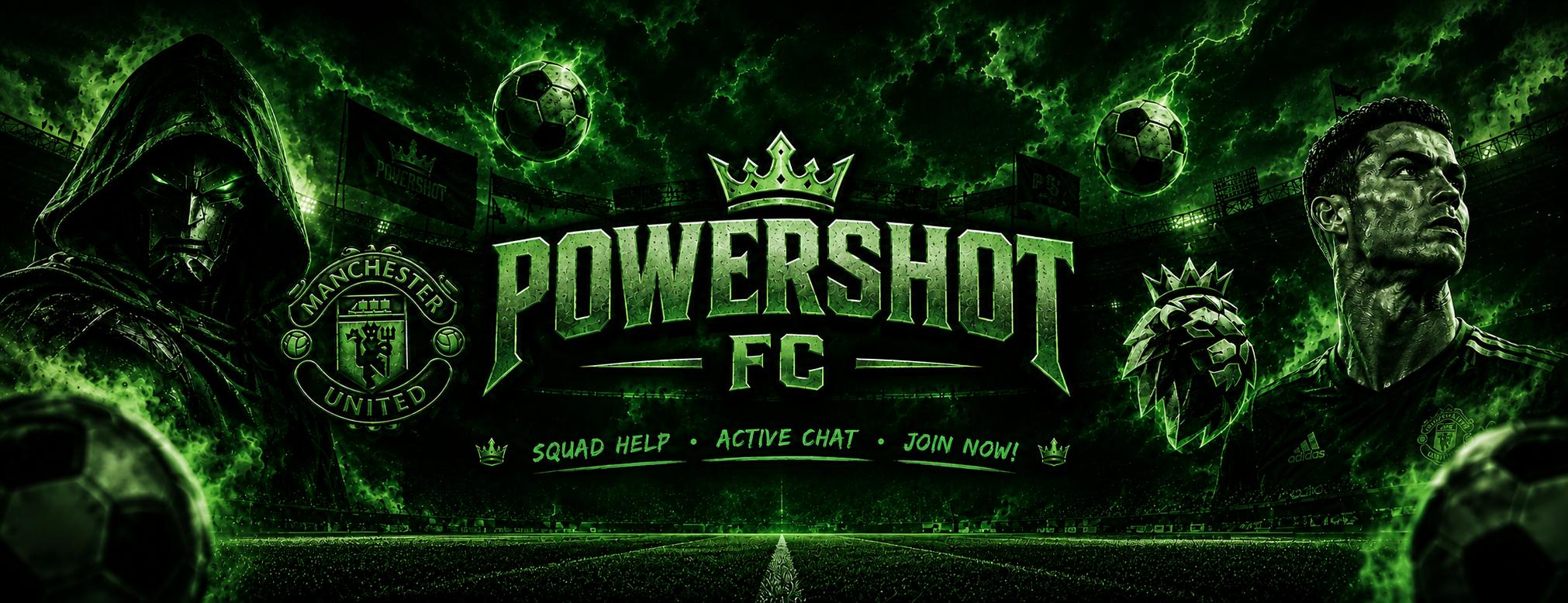 Discovery splash banner for FC Mobile | PowerShot FC Discord server