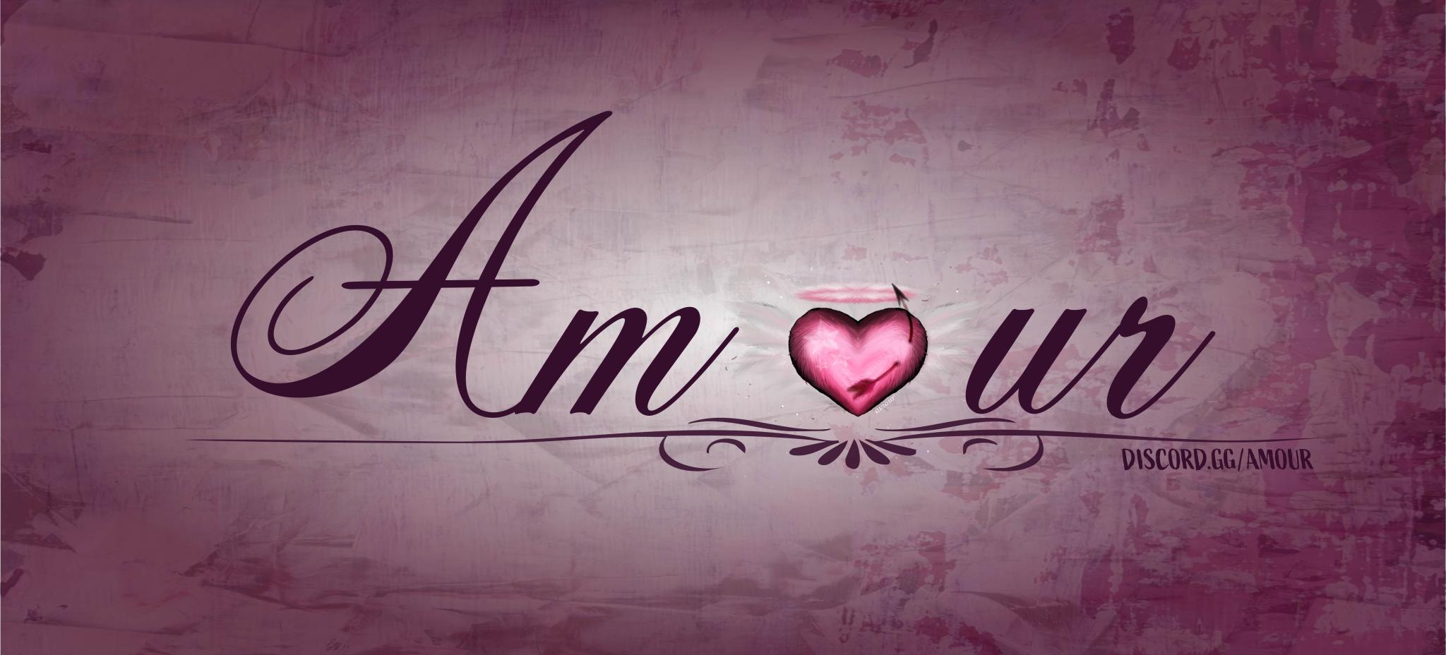 Discovery splash banner for Amour | Community | DIVA tag Discord server