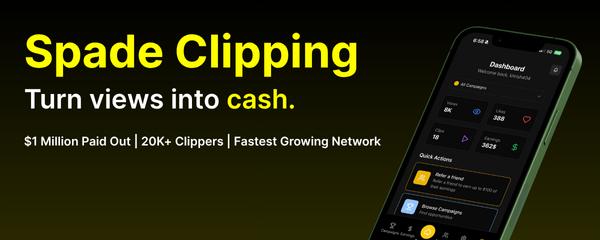 Discovery splash banner for Spade Clipping Discord server