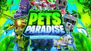 Discovery splash banner for Pets Paradise | Grow a Garden - Roblox Discord server