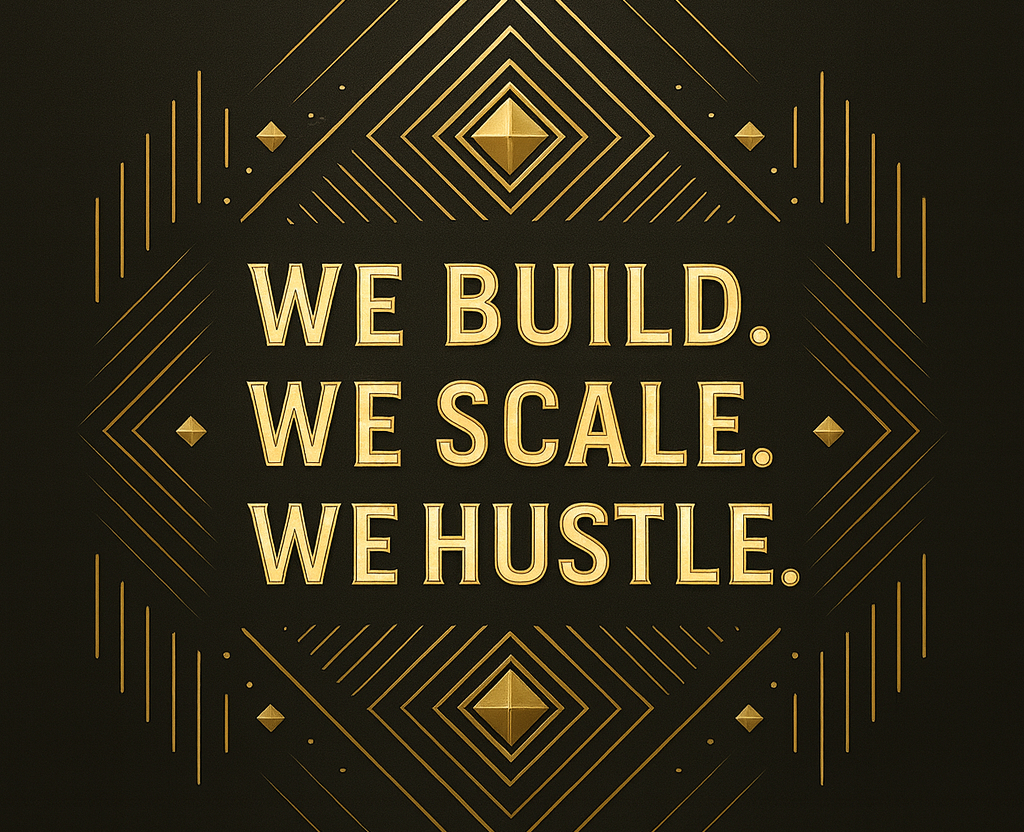 Discovery splash banner for Hustle Core Discord server