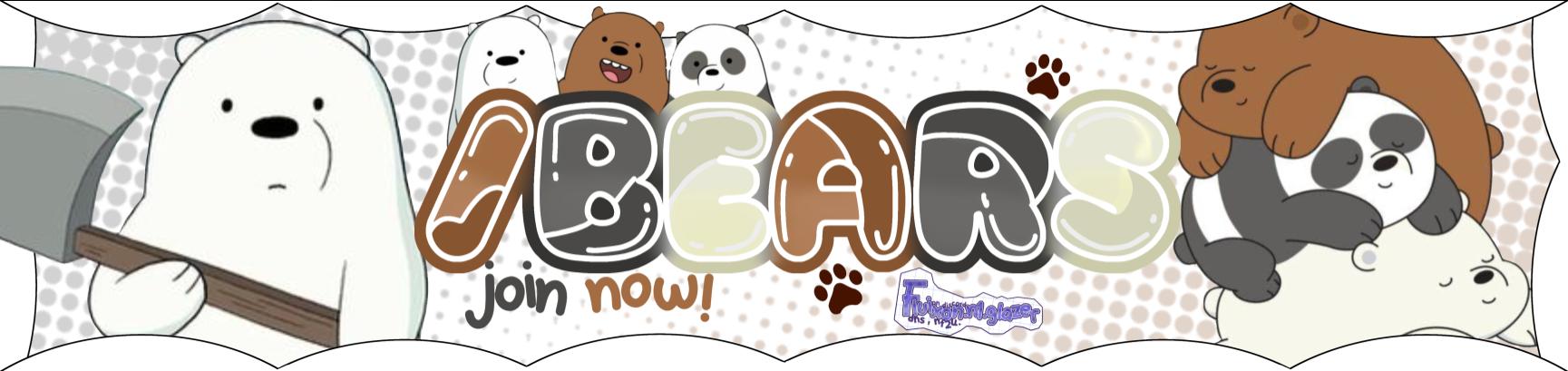 Discovery splash banner for γ bears ! πγ» Social γ» Active Discord server