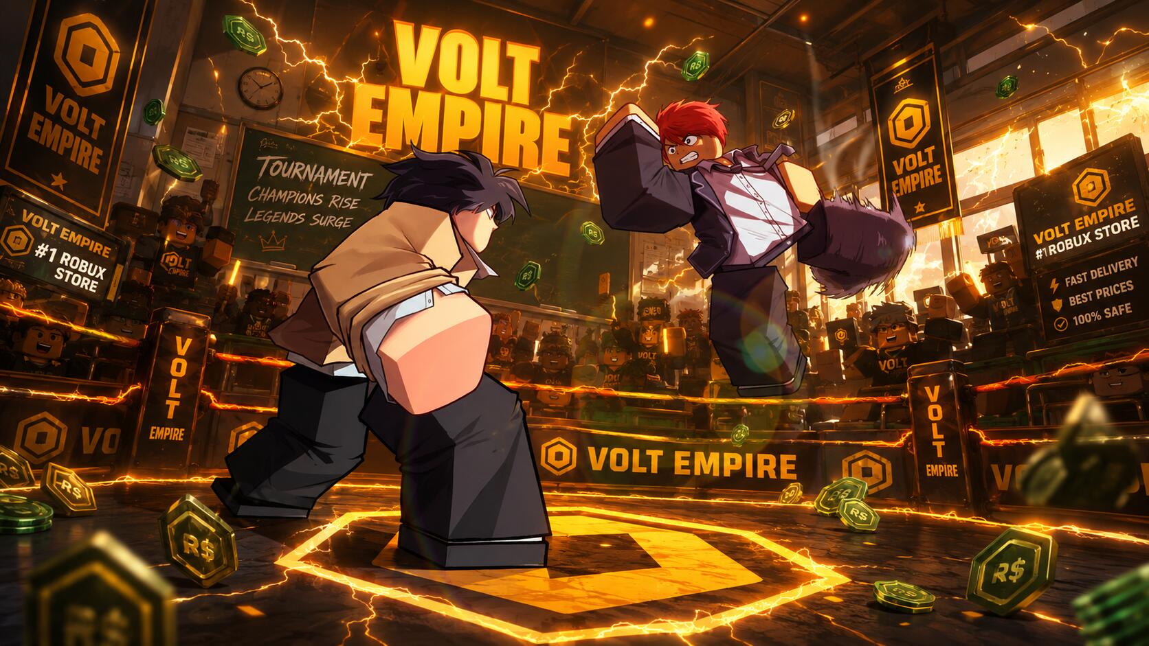 Discovery splash banner for 👑 Volt Empire 👑 #10K Discord server