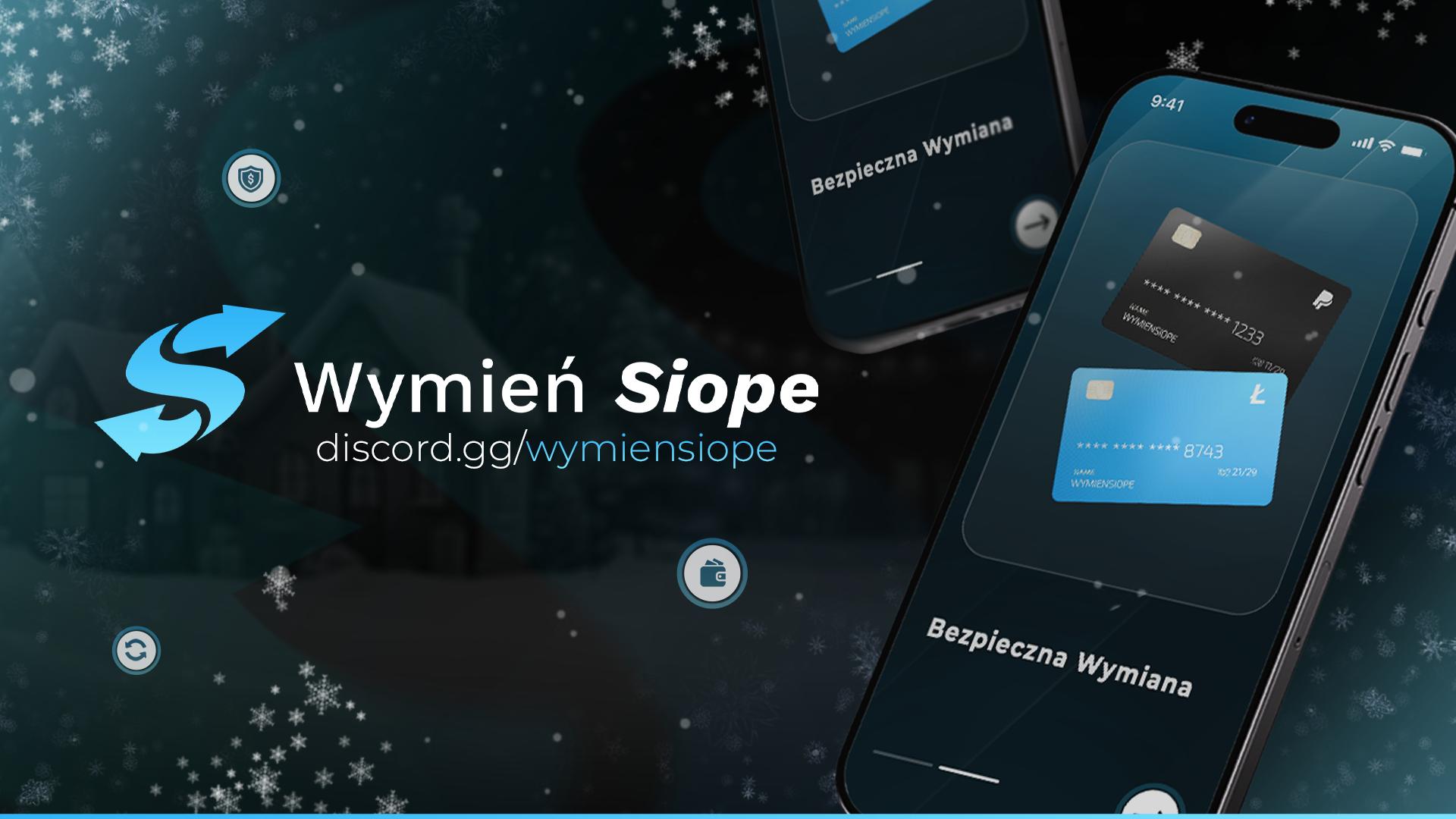 Discovery splash banner for Wymień Siope™ | Min. 2 PLN | Najniższe % w PL! Discord server