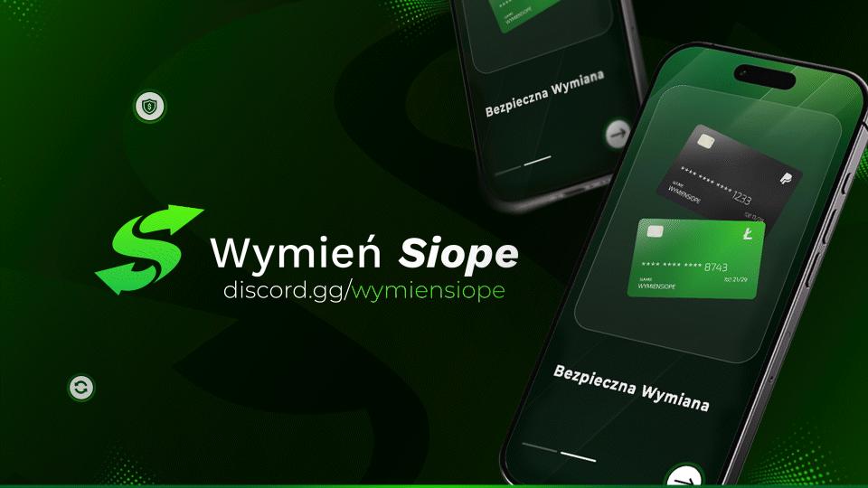 Discovery splash banner for Wymień Siope™ | Min. 2 PLN | Najniższe % w PL! Discord server
