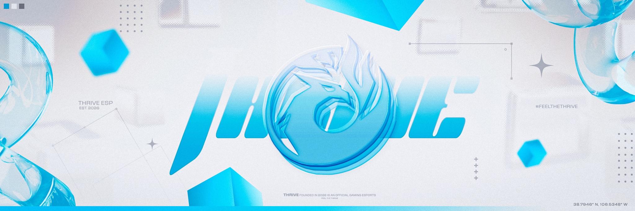 Discovery splash banner for Thrive Esport Discord server