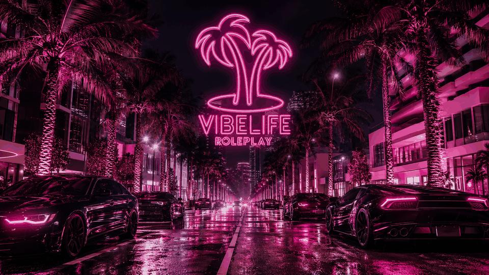 Discovery splash banner for VibeLife Roleplay Discord server