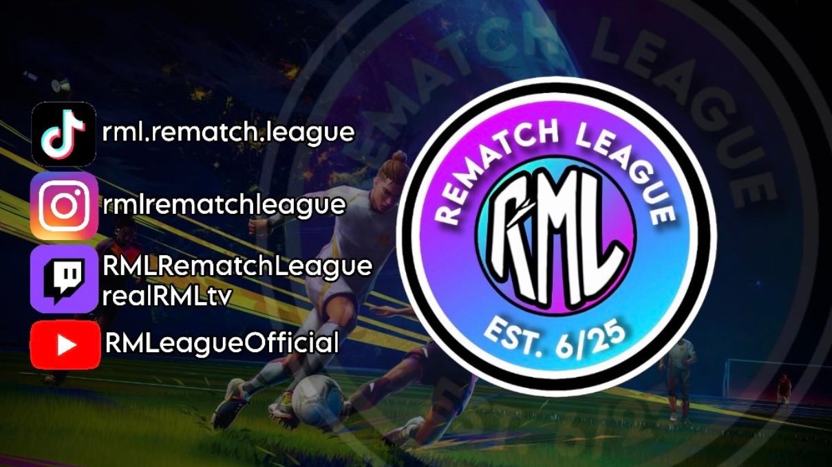 Discovery splash banner for Rematch League Discord server