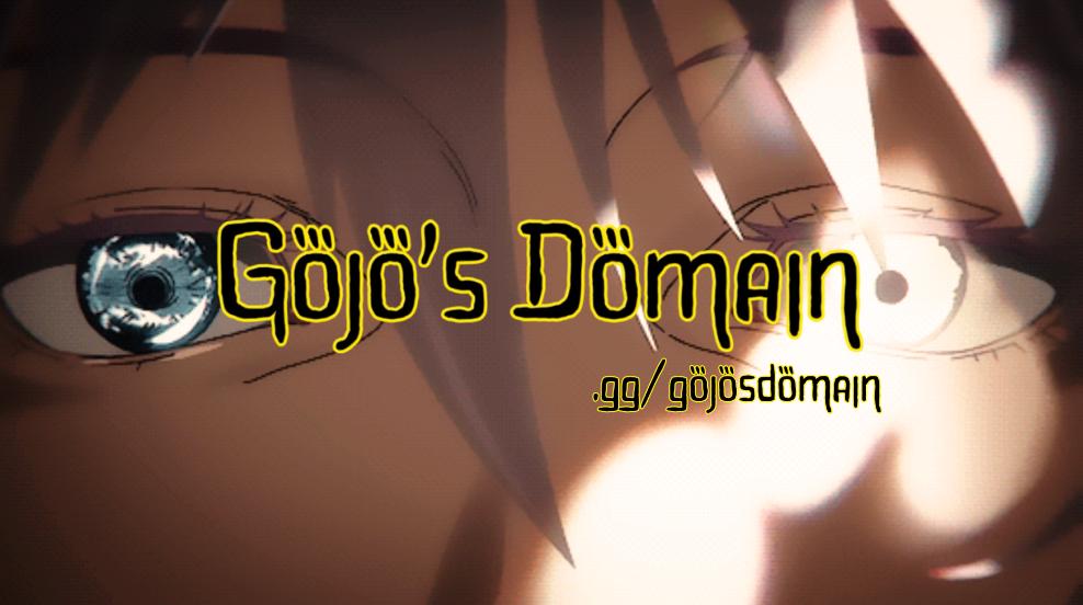 Discovery splash banner for Gojo's Domain Discord server