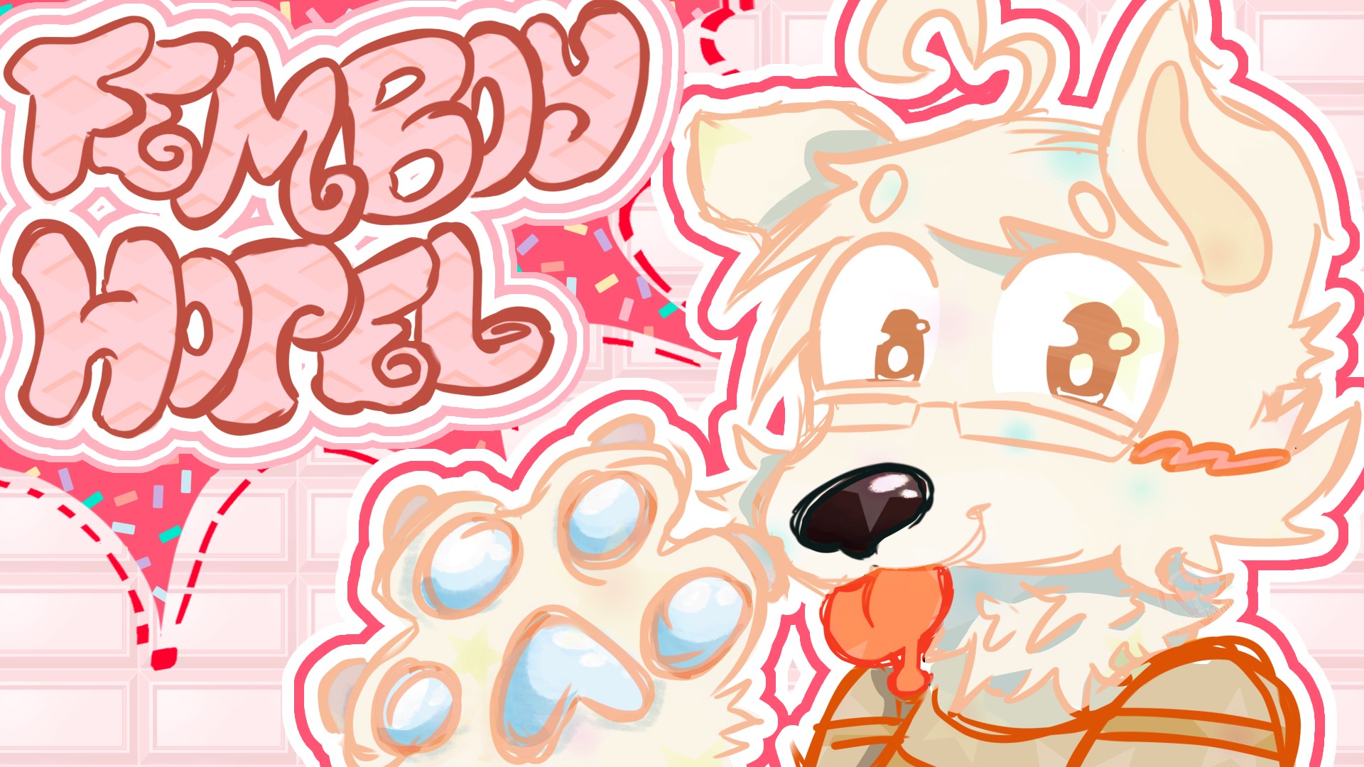 Discovery splash banner for Femboy Hotel 🏩 Discord server