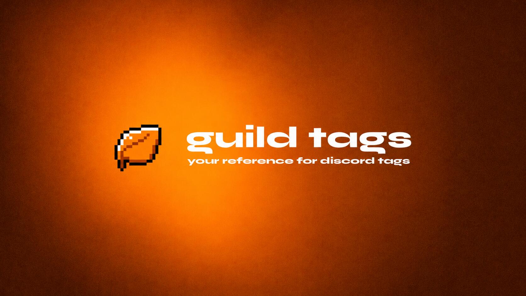 Discovery splash banner for Guild Tags | 250k+ Tags Discord server