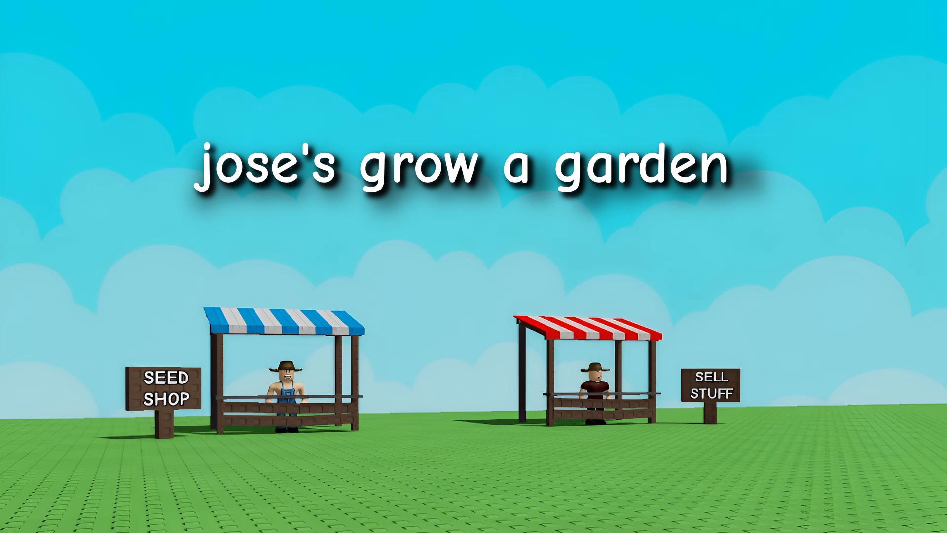 Discovery splash banner for jose's plant vs brainrots + grow a garden Discord server