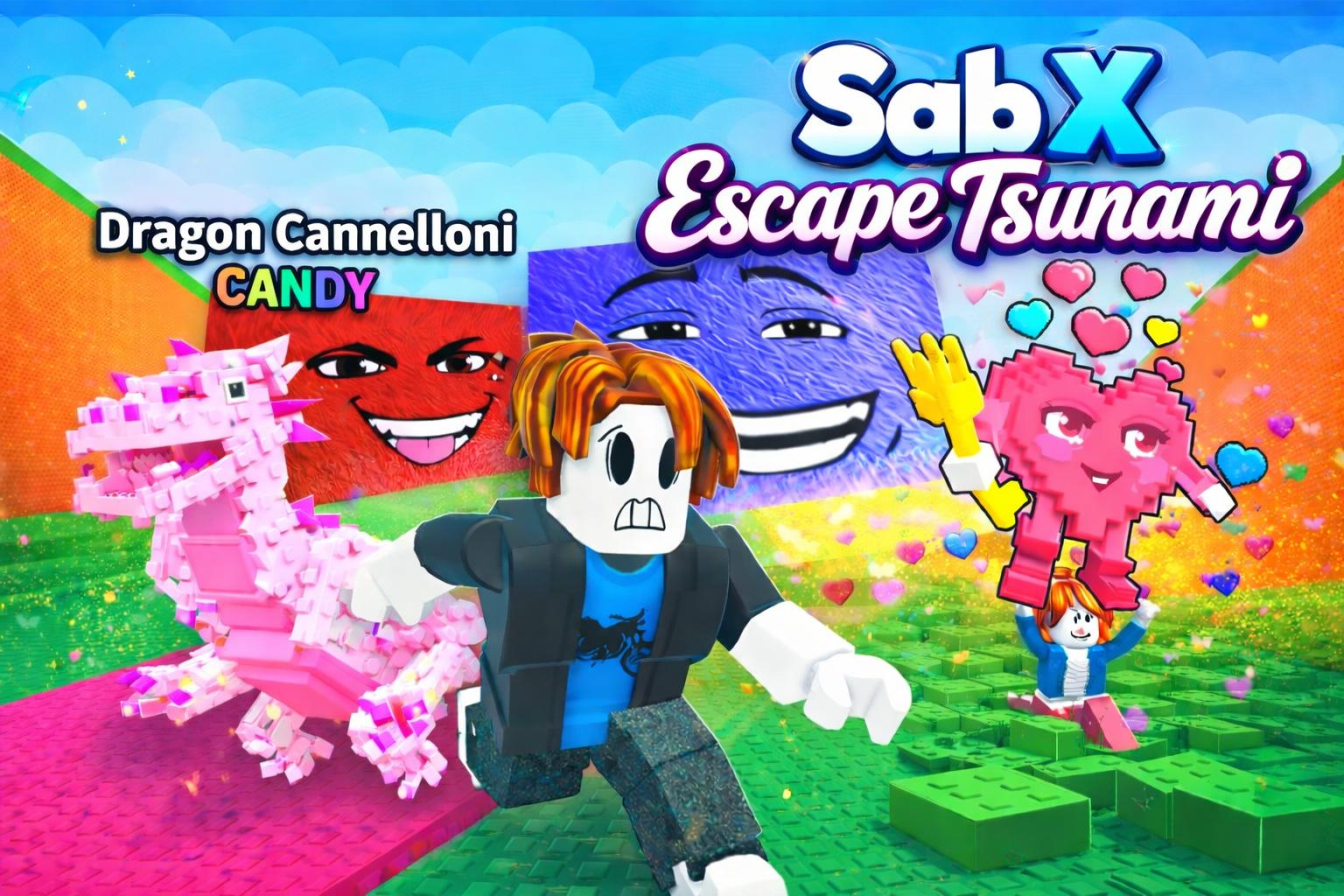 Discovery splash banner for Steal A Brainrot & Escape Tsunami | Trading & Giveaways & Admin Abuse Discord server