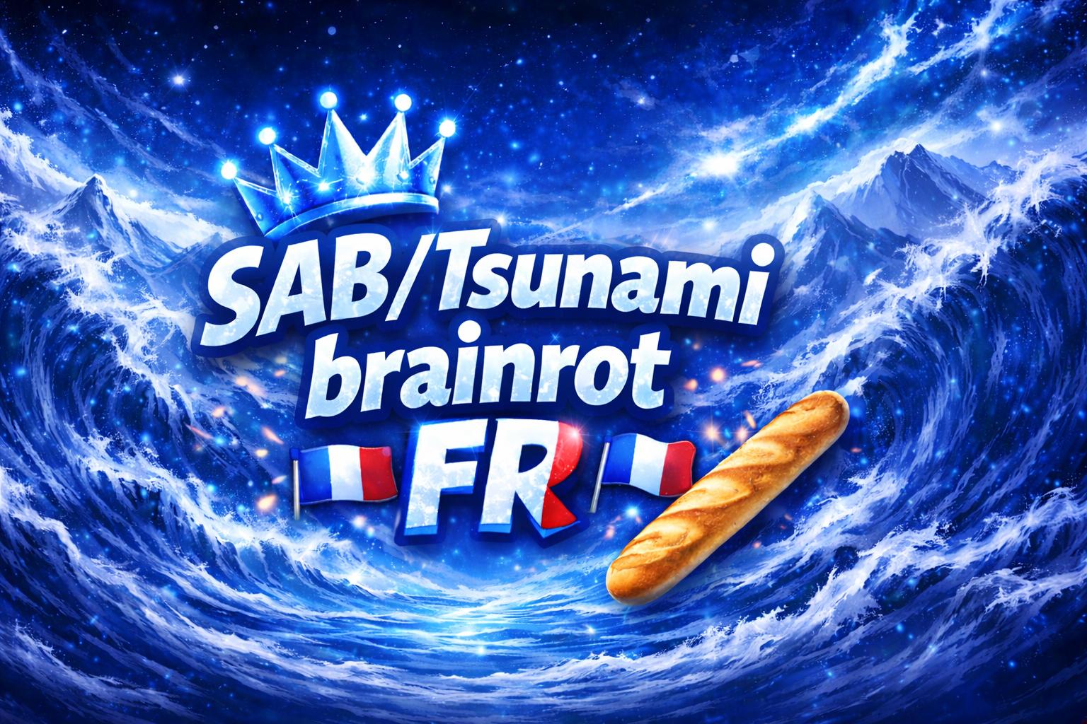 Discovery splash banner for SAB/Tsunami brainrot FR Discord server
