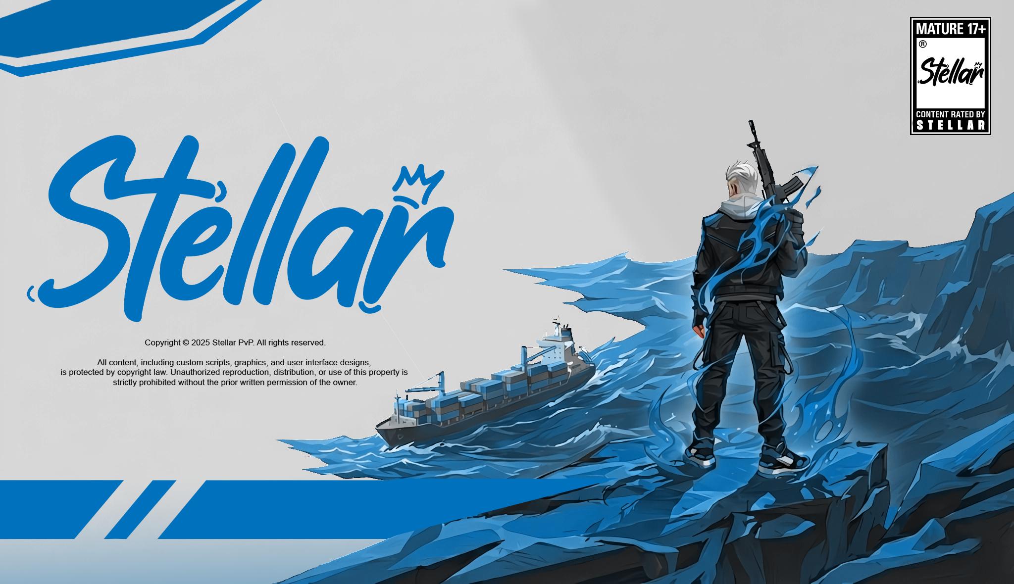 Discovery splash banner for Stellar PvP #14.7k Discord server