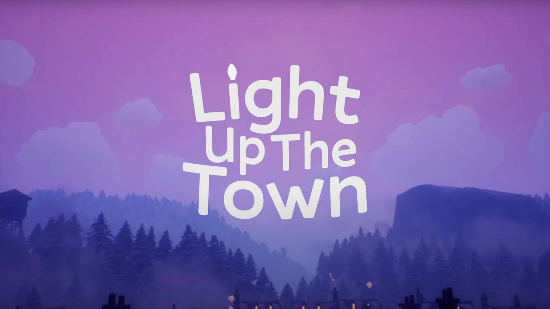 Discovery splash banner for Light Up The Town! Discord server