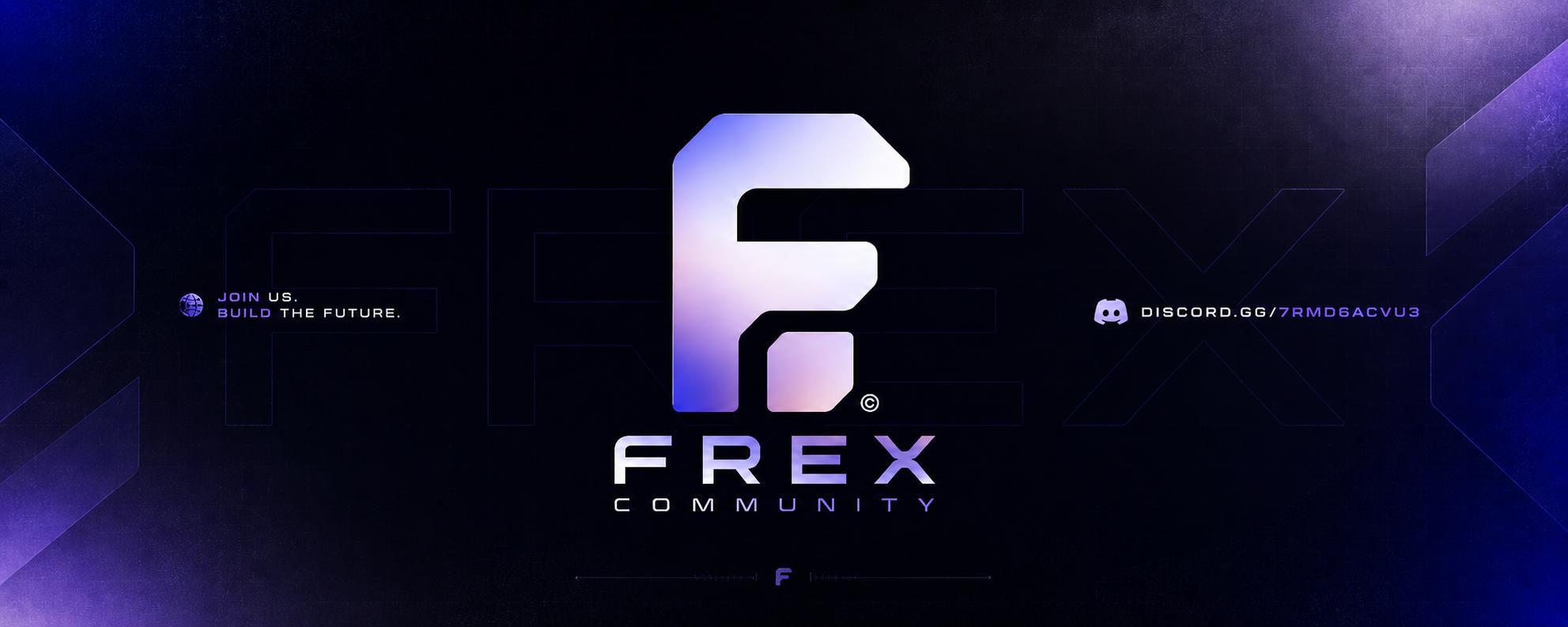 Discovery splash banner for Frex Community Discord server