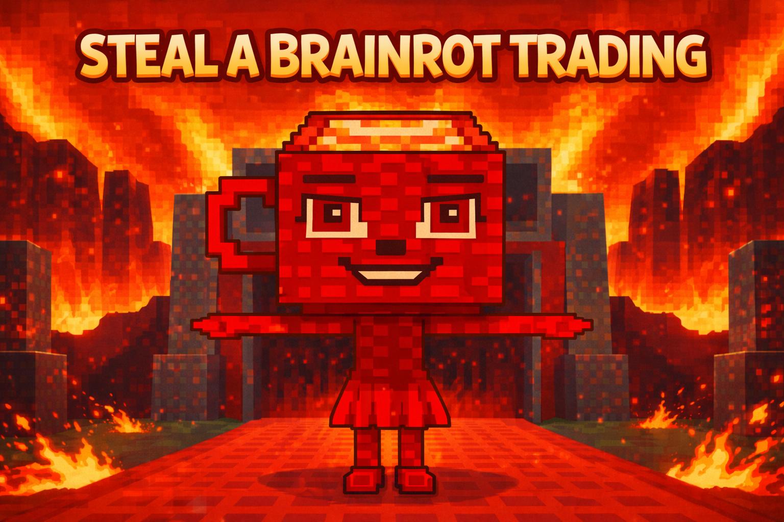 Discovery splash banner for Steal a Brainrot | Trading & Admin Abuse Discord server
