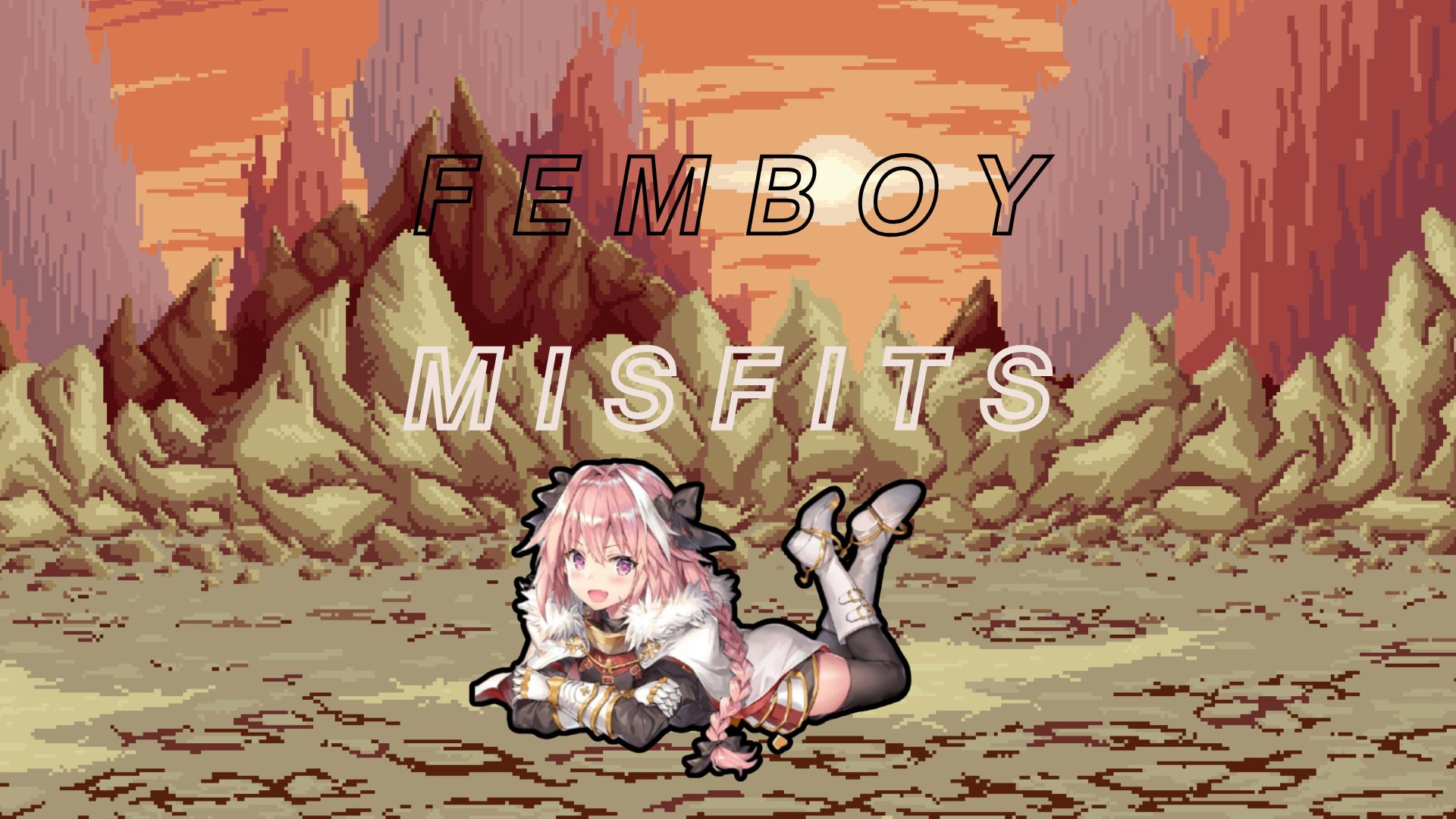 Discovery splash banner for Femboy Misfits Discord server