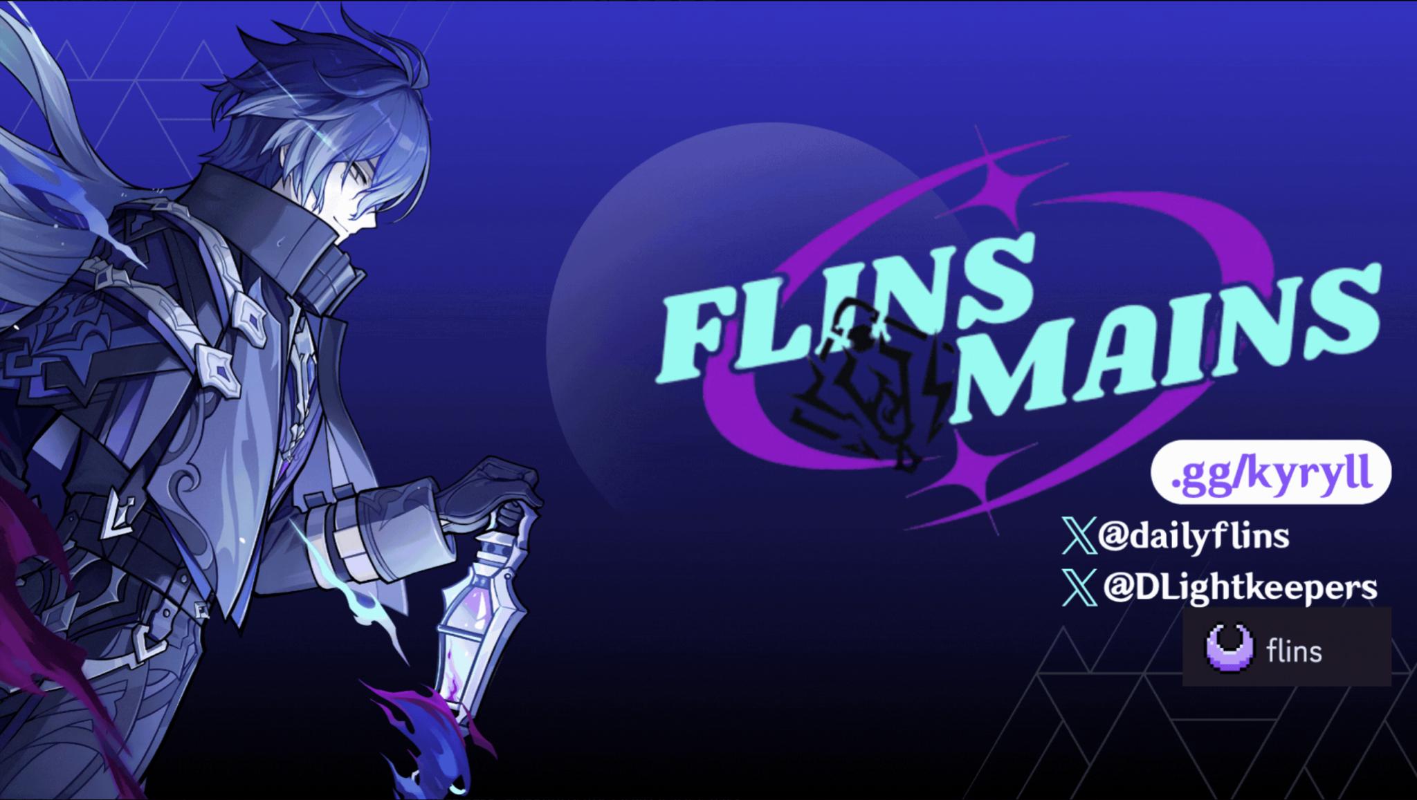Discovery splash banner for Flins Mains ✧ Genshin Impact Discord server