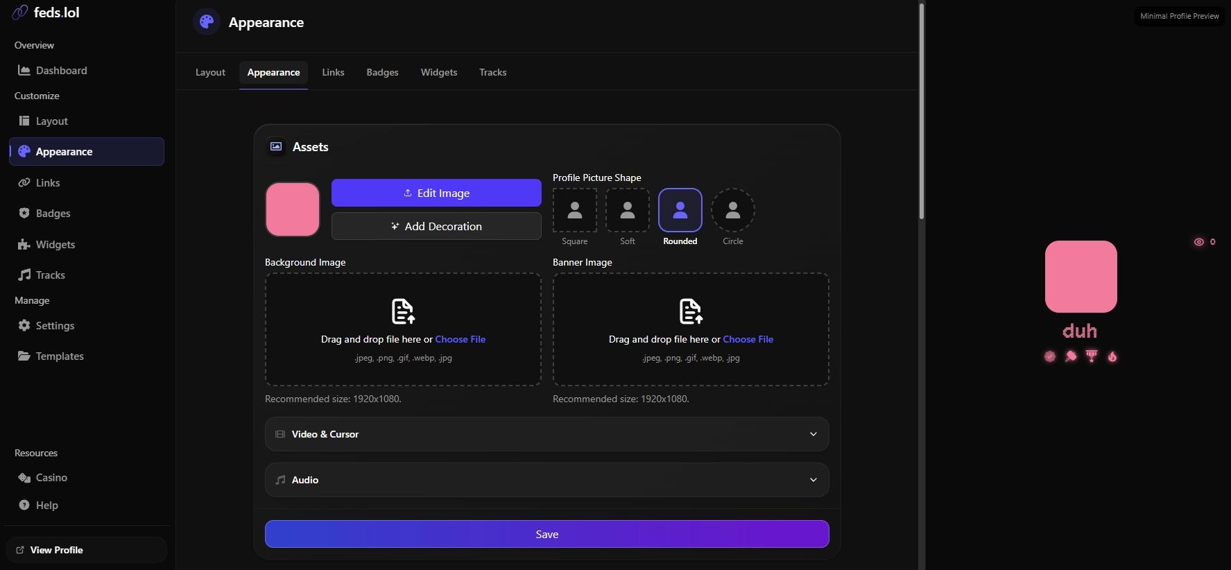 Discovery splash banner for feds.lol Discord server
