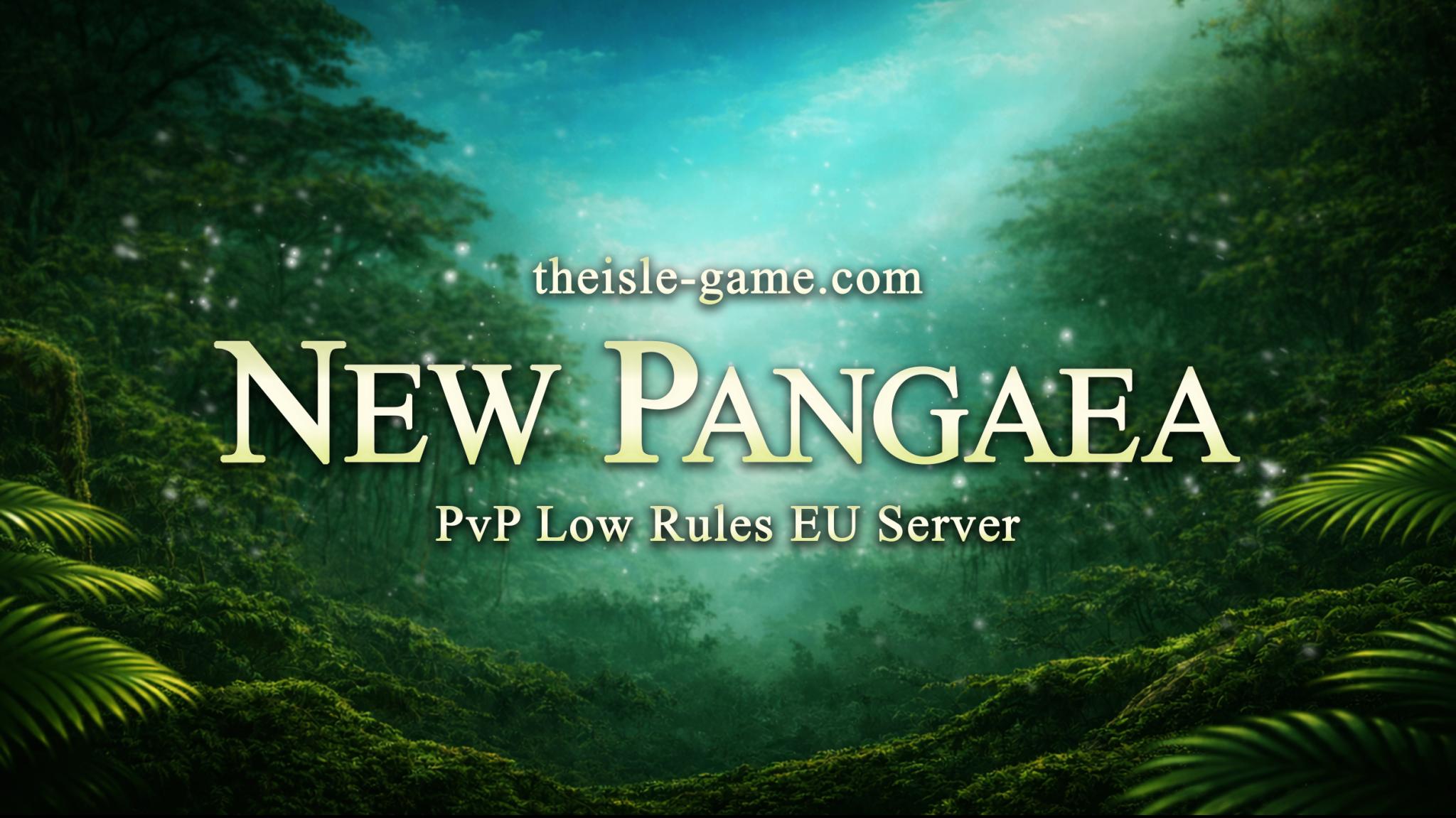 Discovery splash banner for New Pangaea | theisle-game.com Discord server