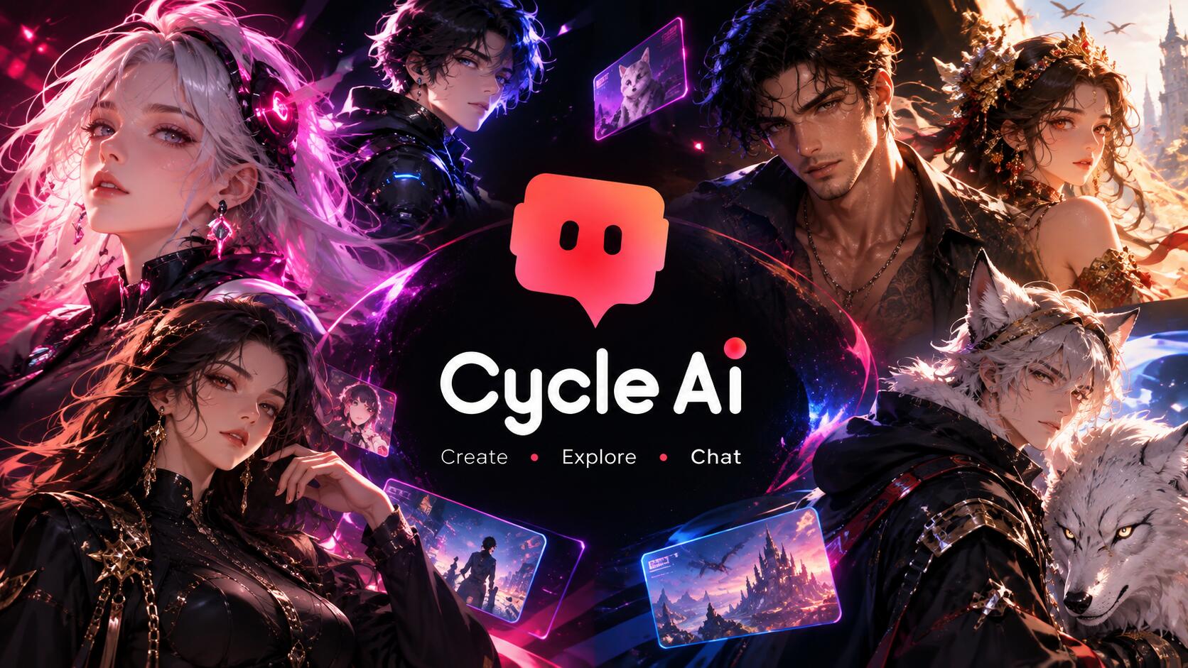 Discovery splash banner for Cycle AI Discord server