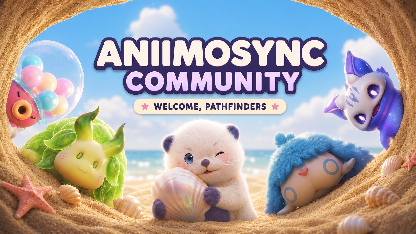 Discovery splash banner for AniimoSyncCommunity Discord server