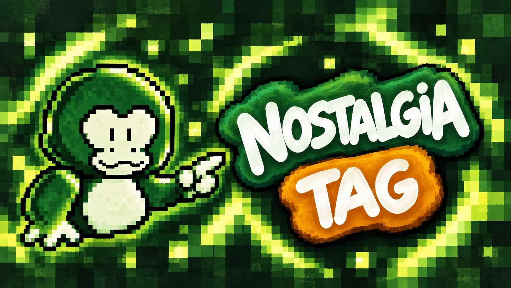 Discovery splash banner for Nostalgia Tag Discord server