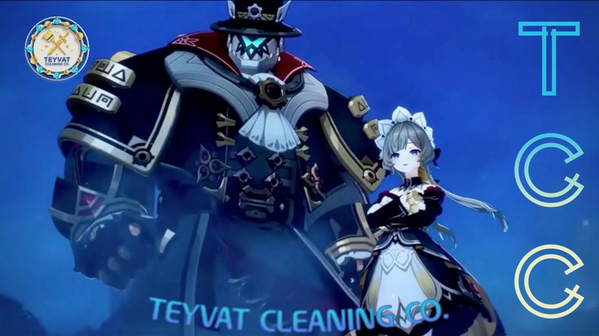 Discovery splash banner for Teyvat Cleaning Company Discord server