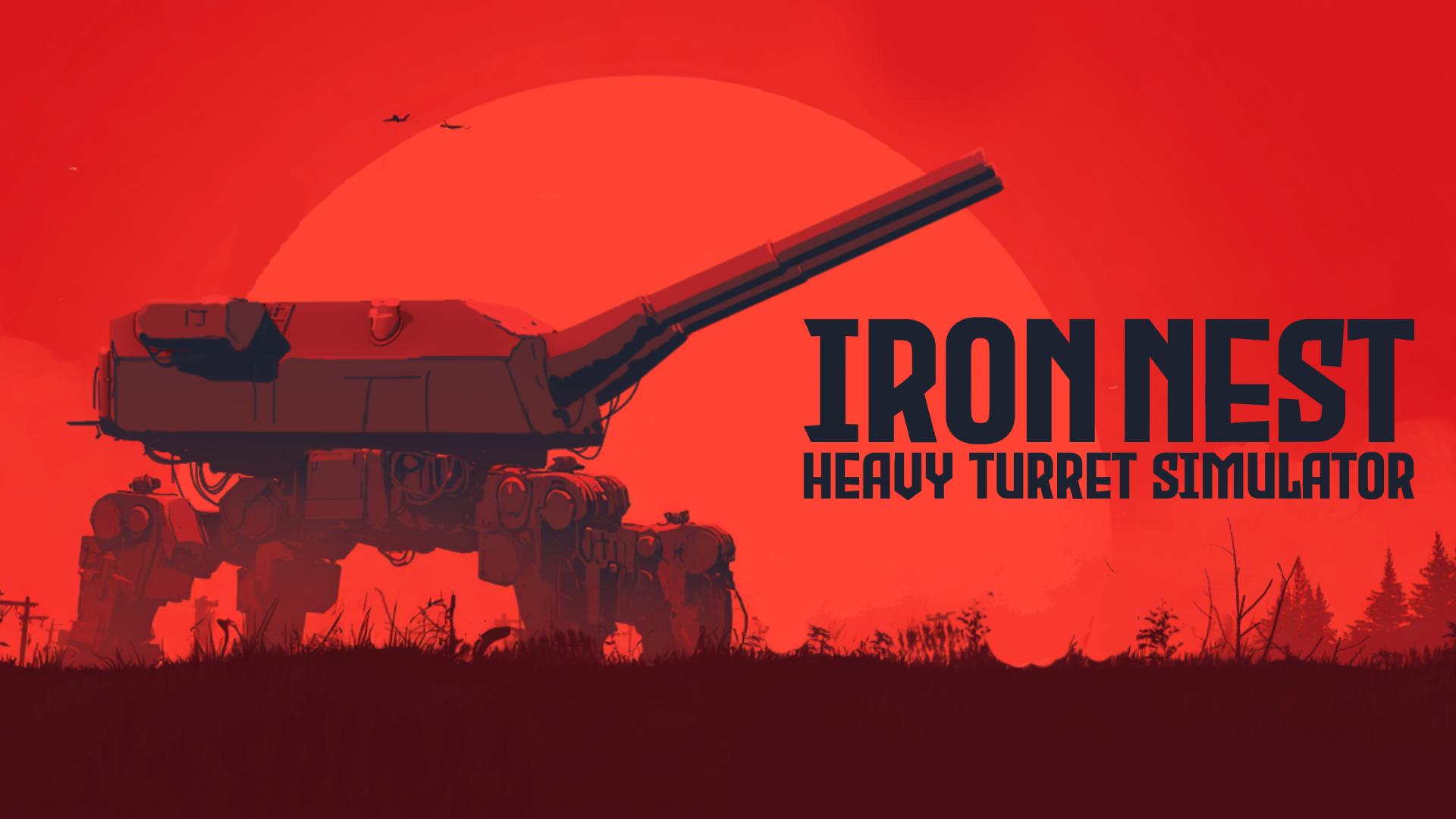Discovery splash banner for IRON NEST: Heavy Turret Simulator Discord server