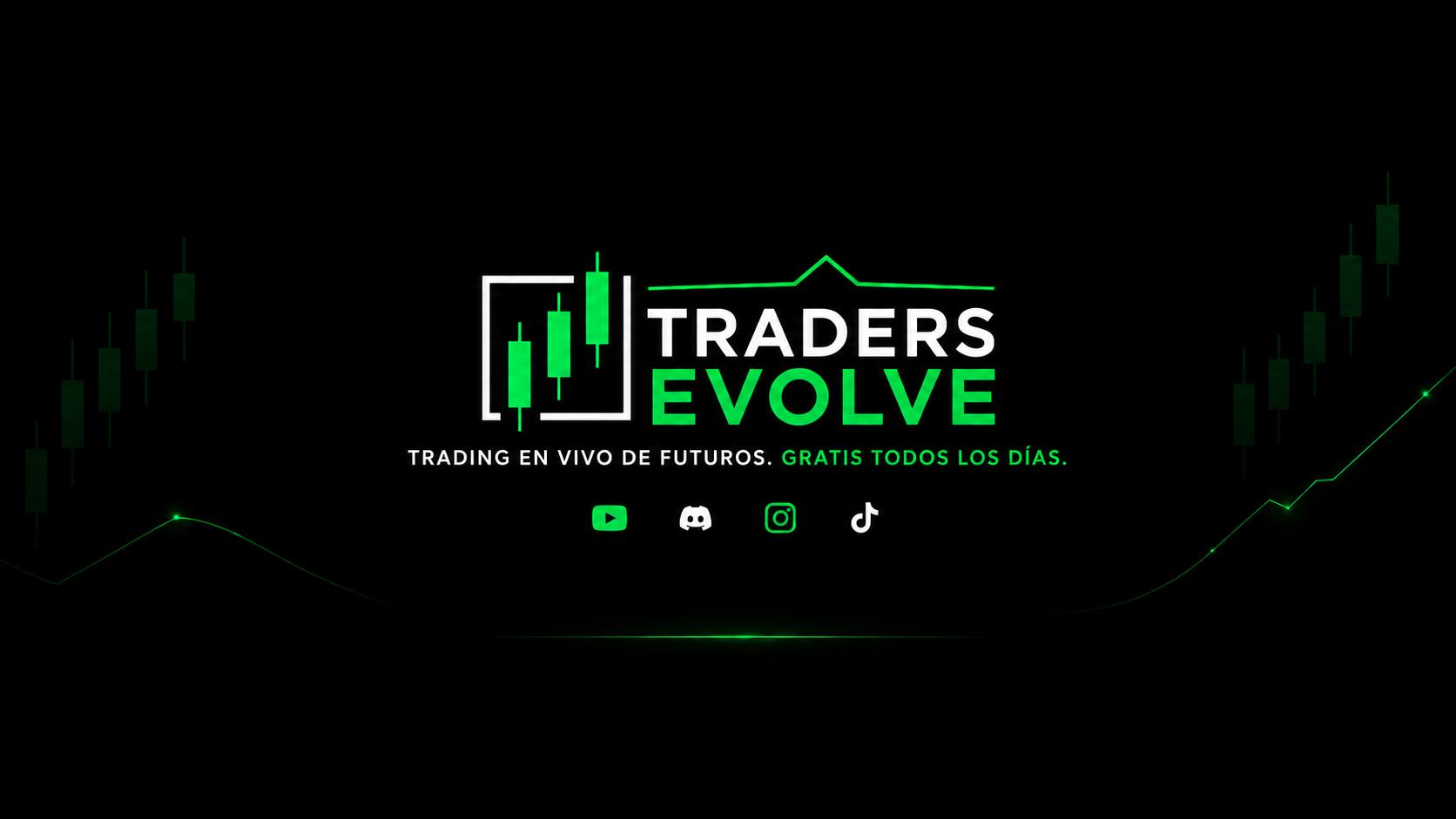 Discovery splash banner for Traders Evolve ES Discord server