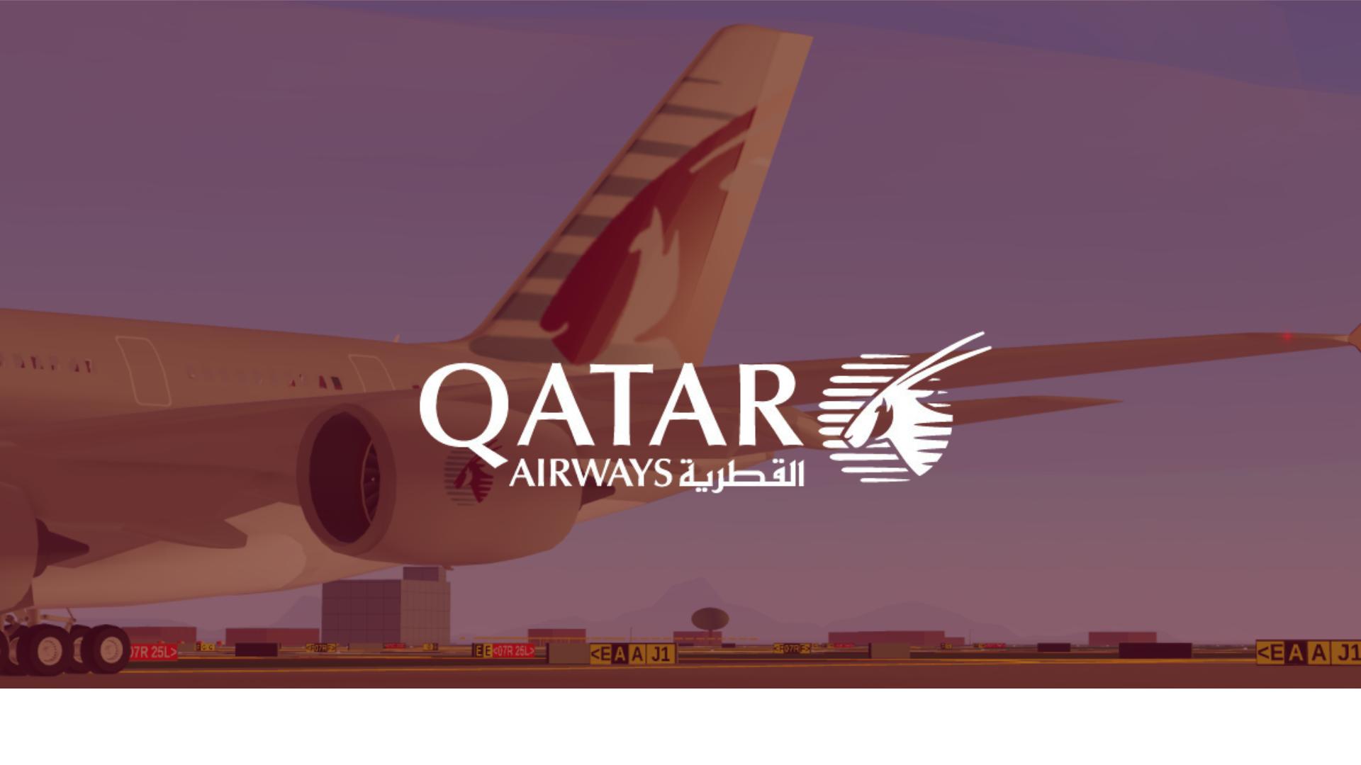 Discovery splash banner for Qatar Airways PTFS Discord server