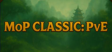 Discovery splash banner for MoP Classic: PVE (NA) Discord server