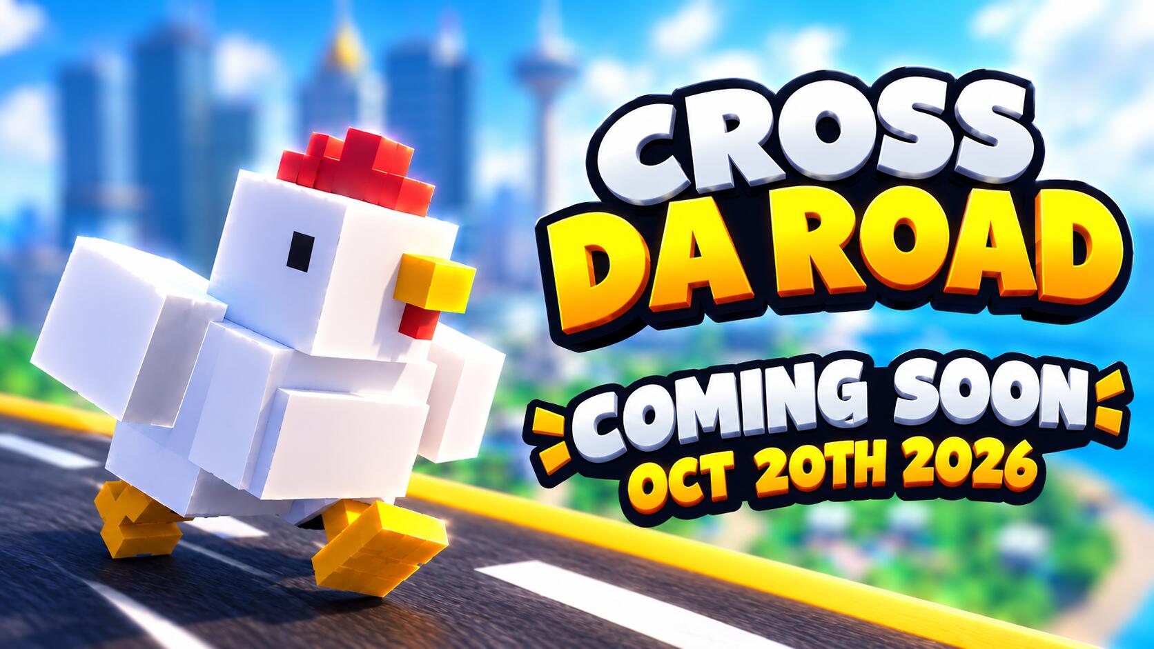 Discovery splash banner for Cross Da Road Discord server