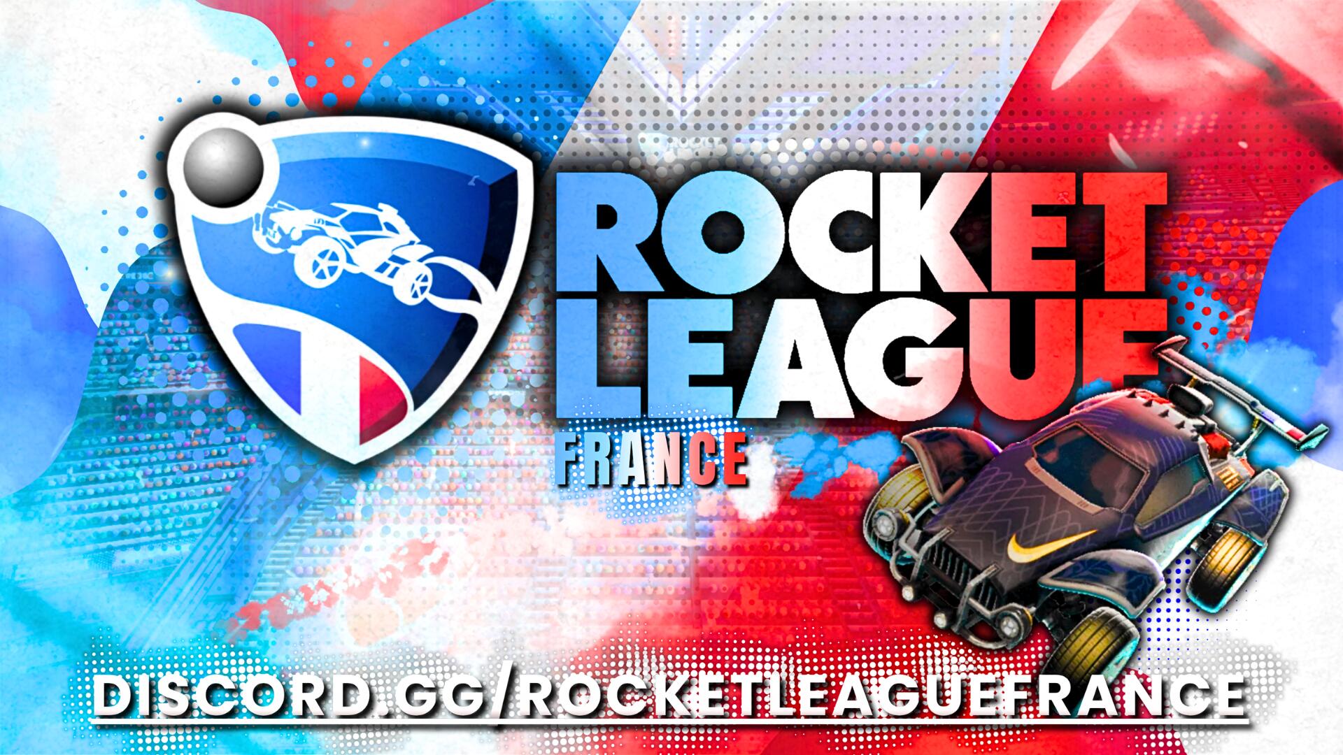 Discovery splash banner for Rocket League France Discord server