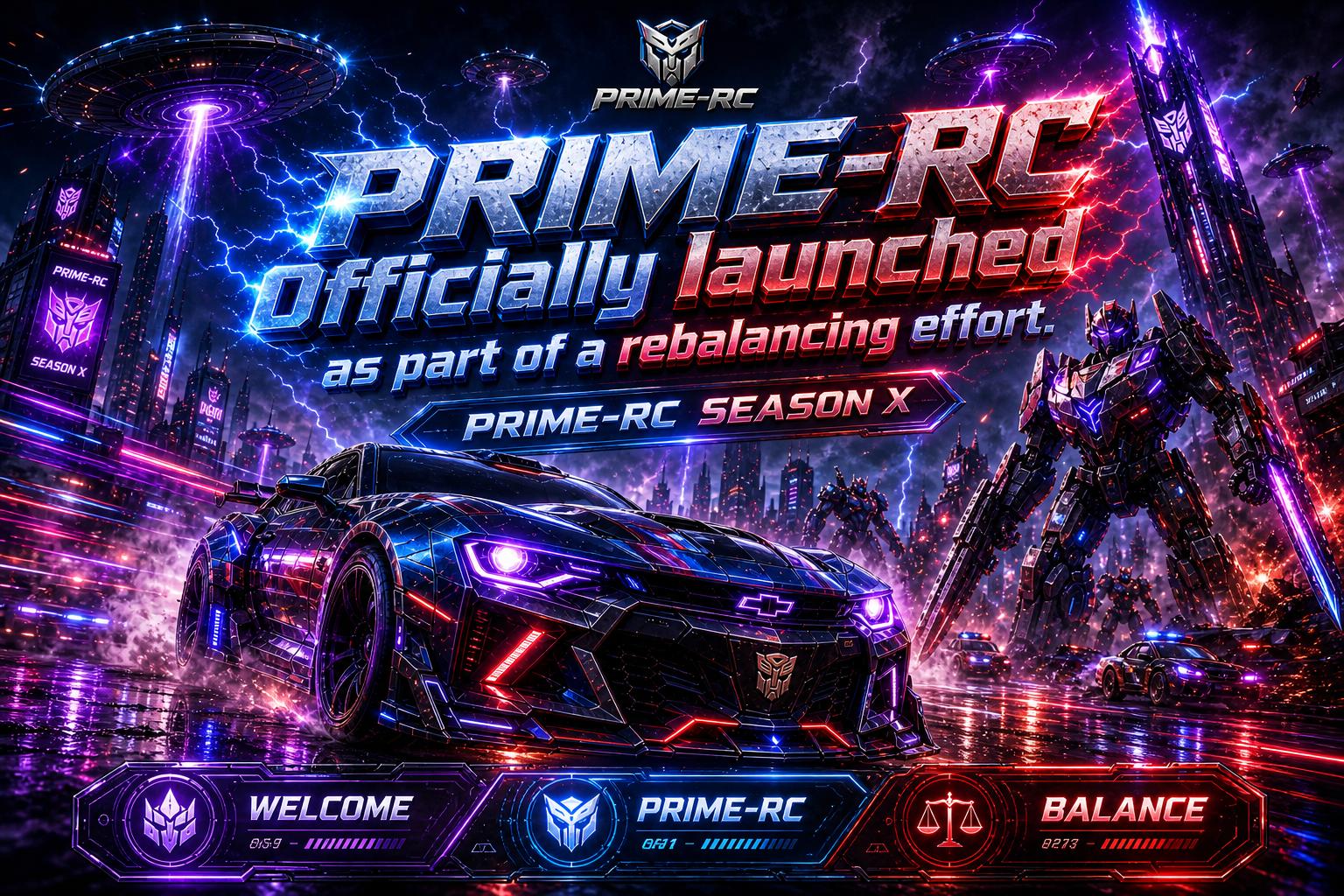 Discovery splash banner for PRIME-RC 2026 Discord server