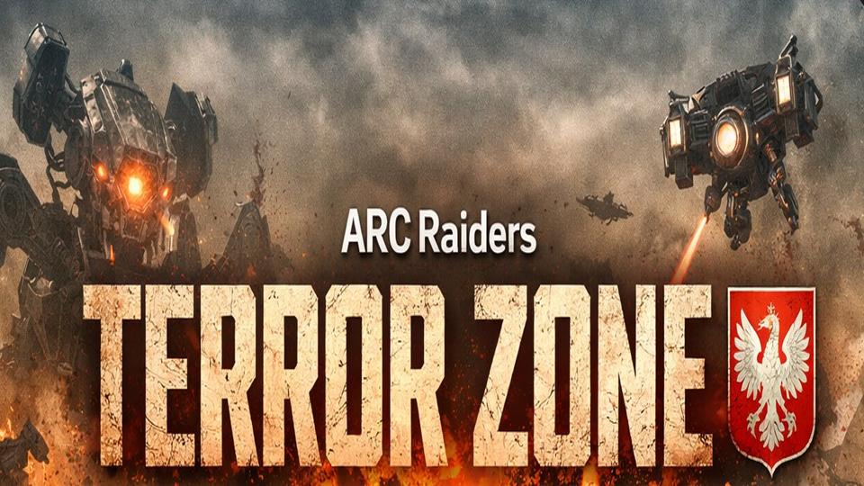 Discovery splash banner for ARC Raiders TERROR ZONE Discord server