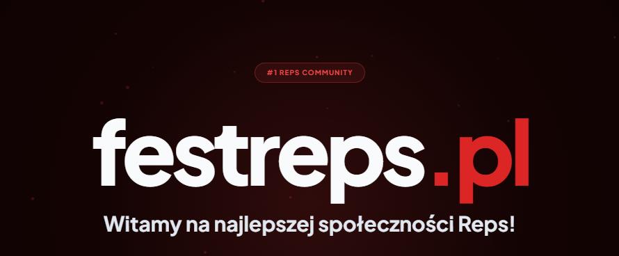 Discovery splash banner for FESTREPS SUPPORT Discord server