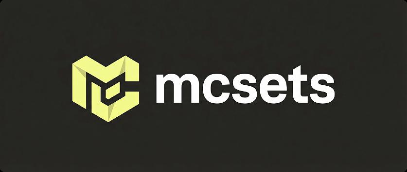 Discovery splash banner for MCSets™ | Mcsets.com Discord server