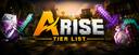 Discovery splash banner for [1.21+] Arise Tier List Discord server