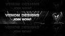 Discovery splash banner for Venom Designs | 2026 Discord server