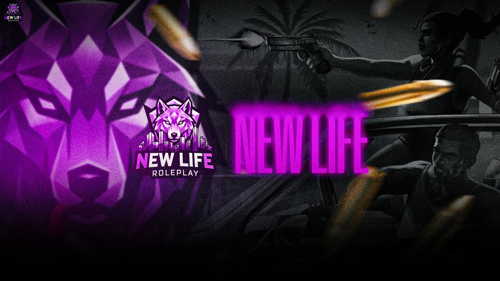 Discovery splash banner for New Life RP Discord server
