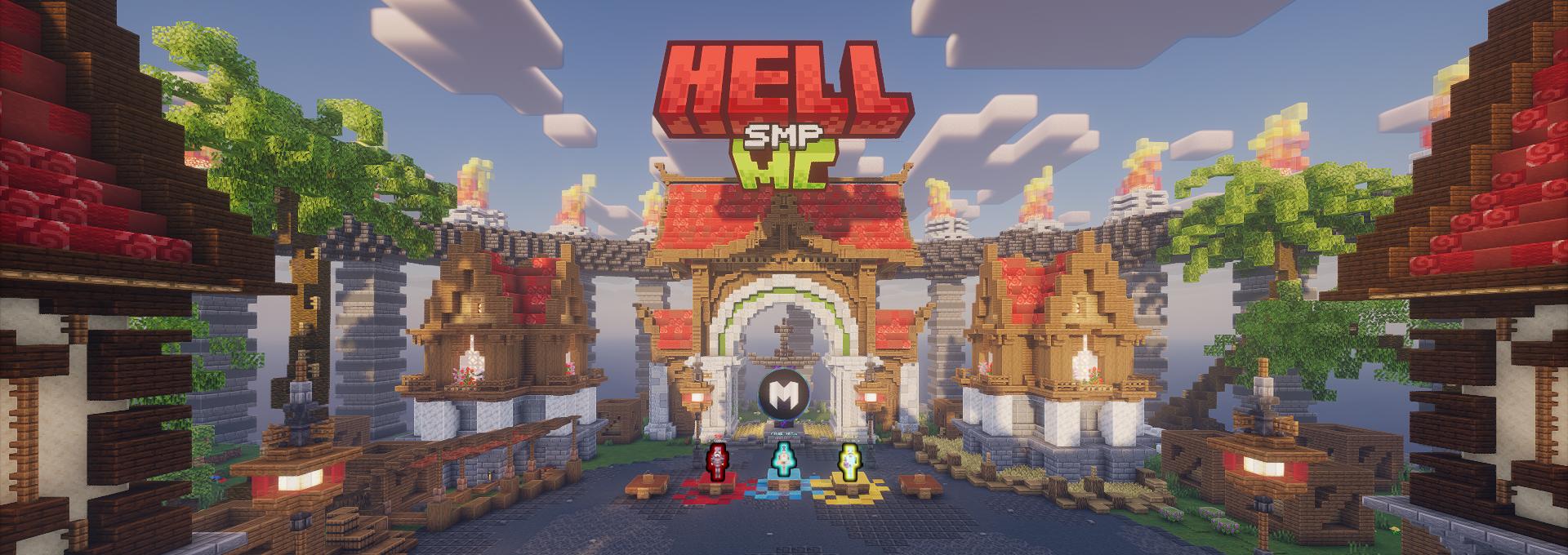 Discovery splash banner for HellMC - Community Discord server