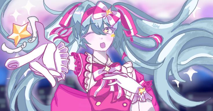Discovery splash banner for Mikucord | Hatsune Miku & Vocaloid Discord server