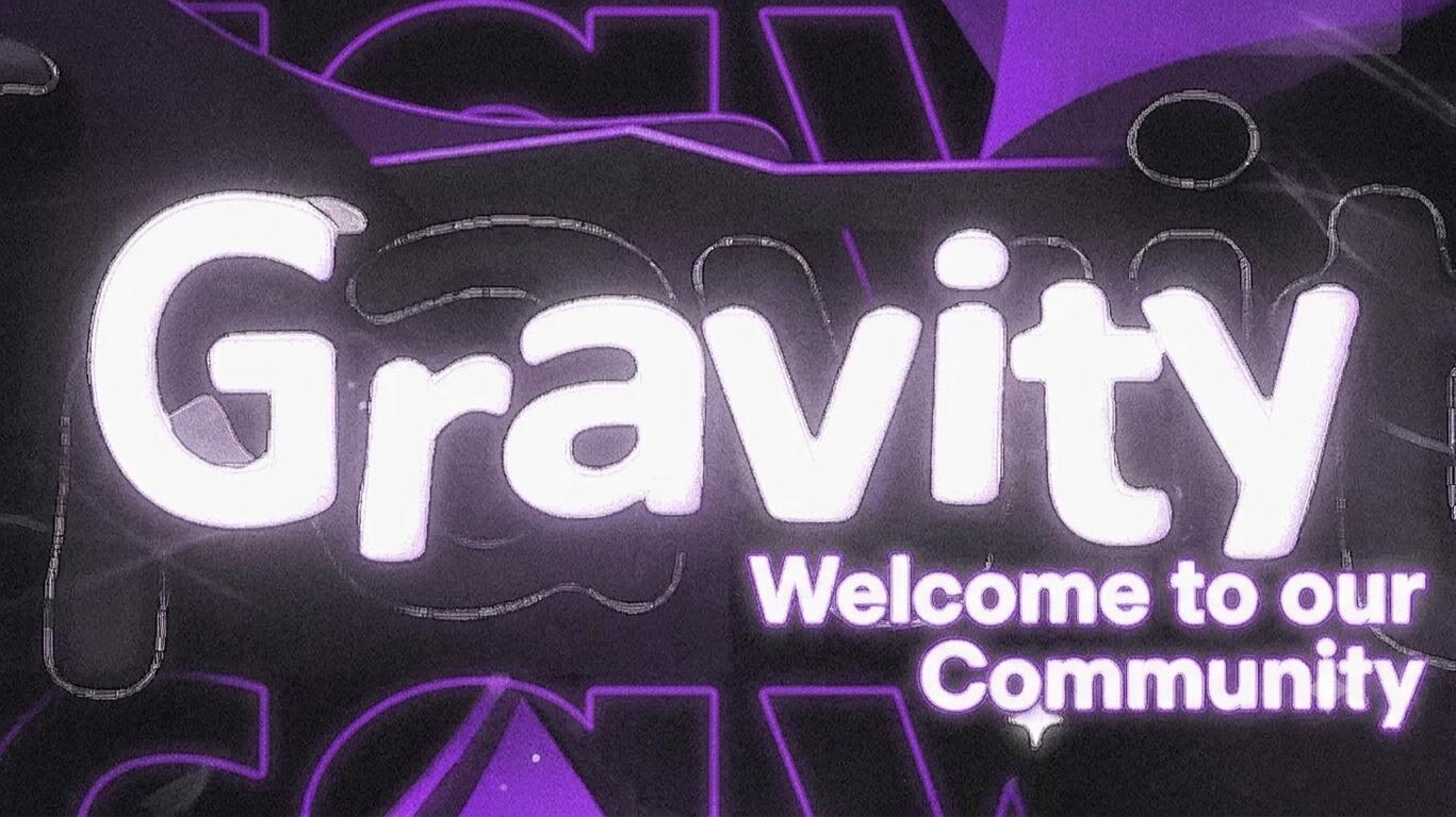 Discovery splash banner for Gravity Community Discord server