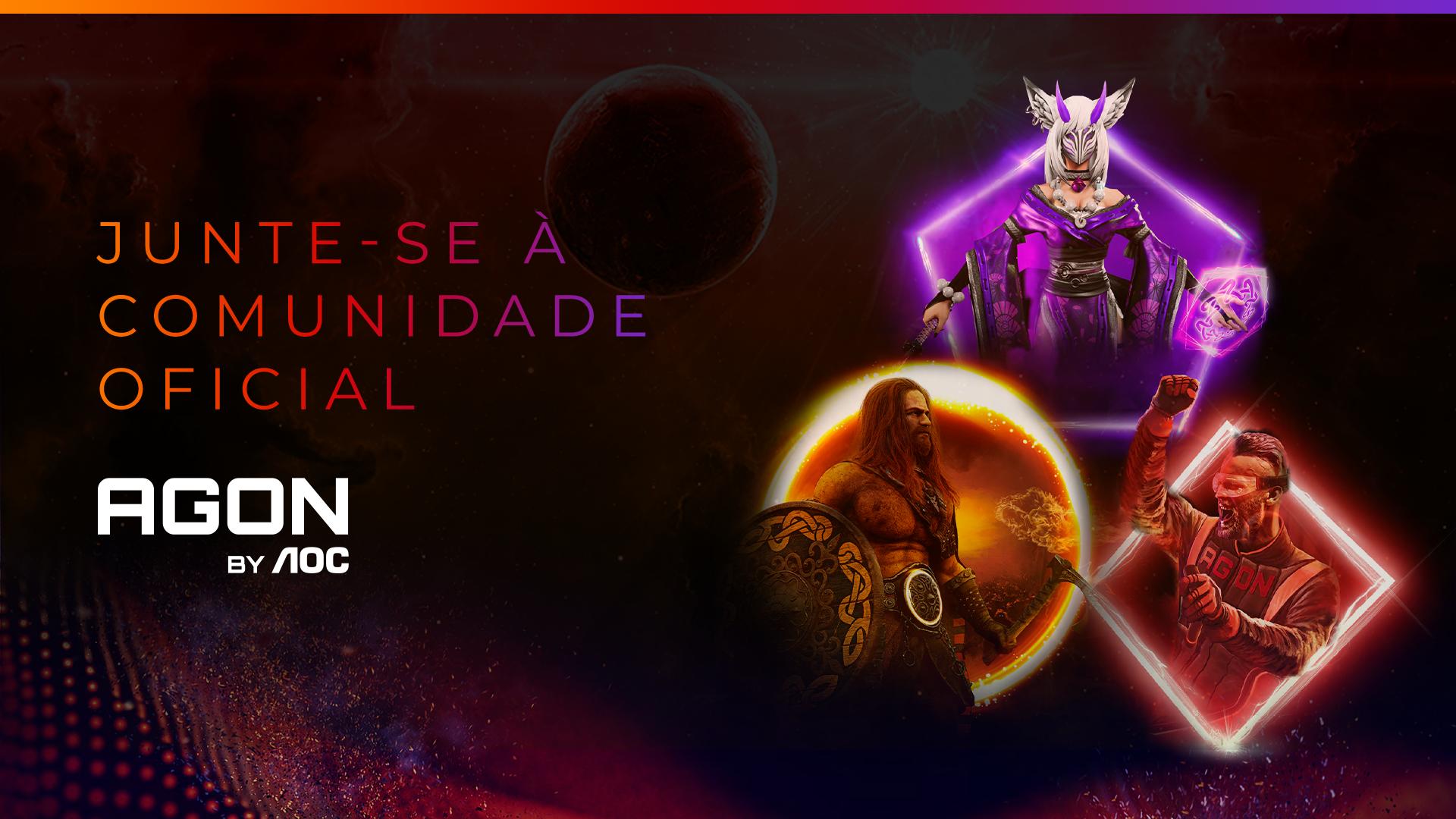 Discovery splash banner for AGON by AOC Discord server